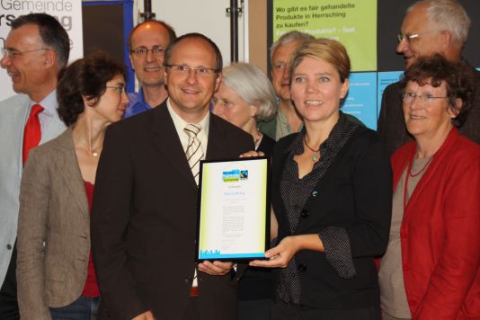 Urkunde Fairtrade-Gemeinde Herrsching