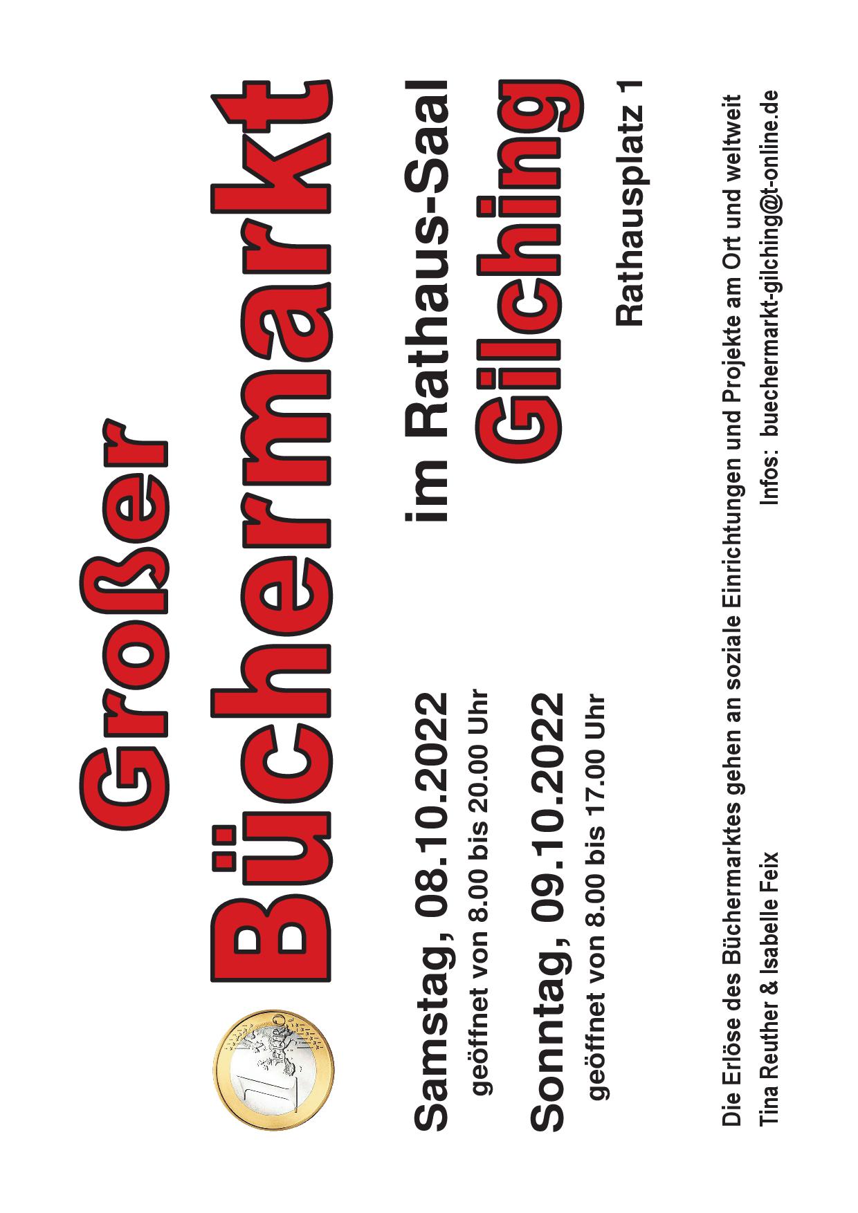 Flyer Büchermarkt Gilching