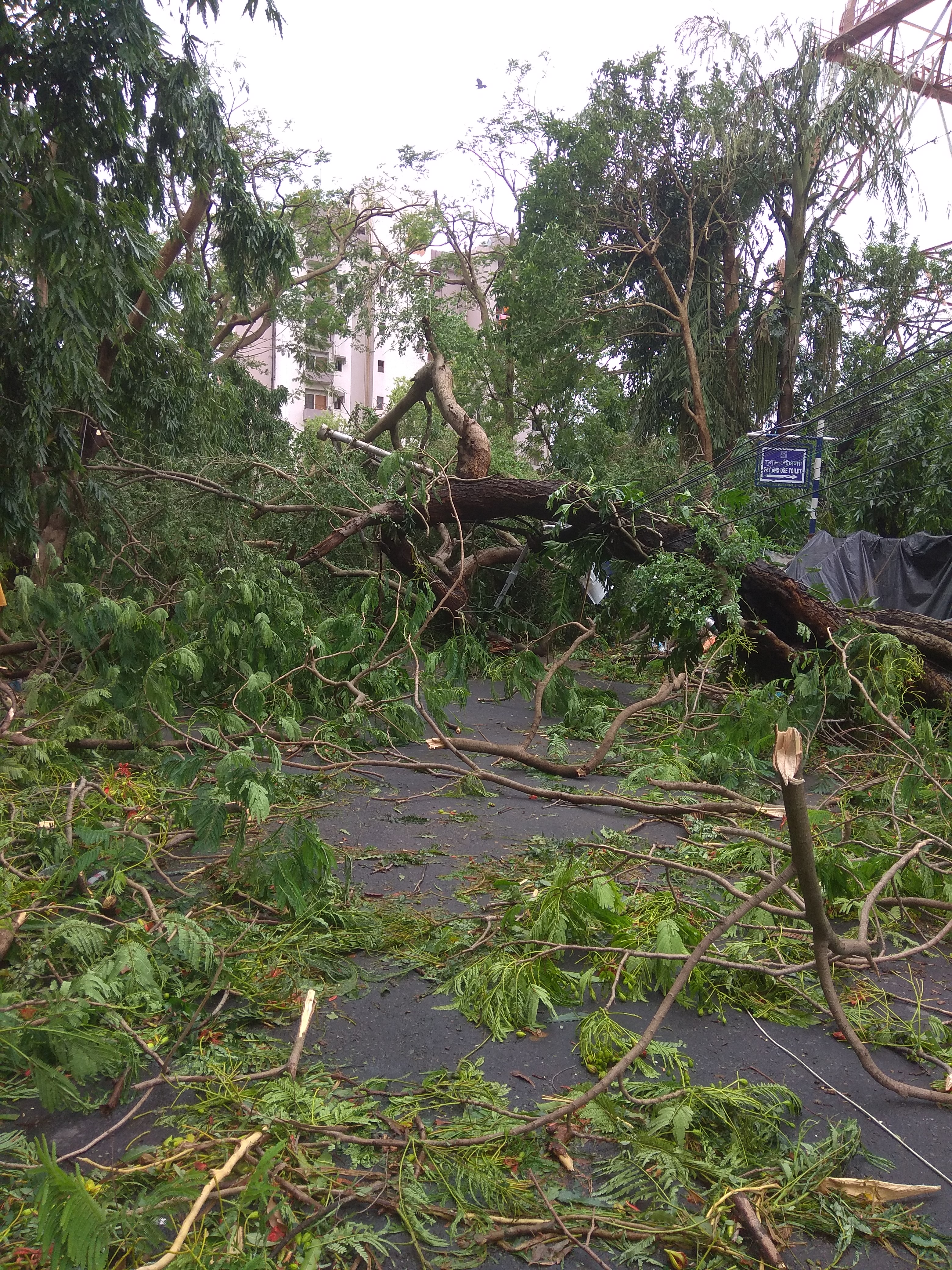 Zerstörung durch Zyklon Amphan