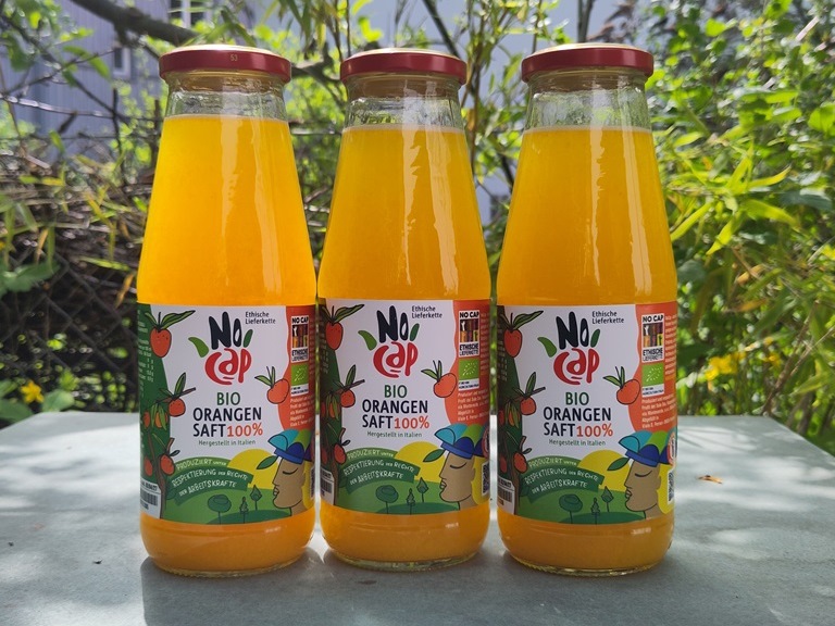 NoCap Orangensaft Flasche