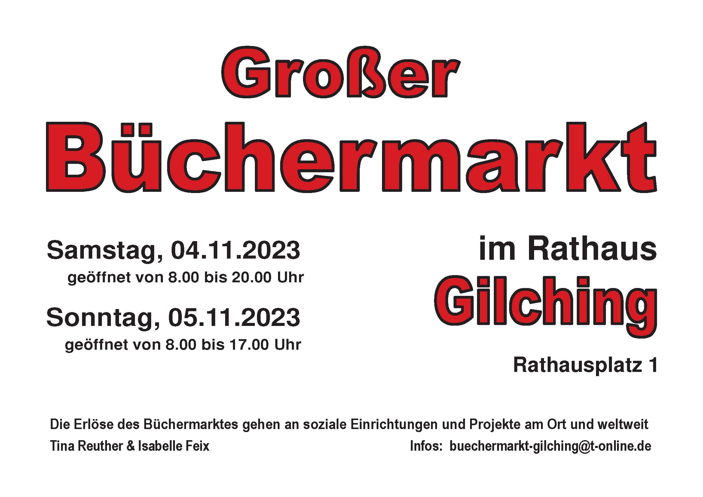 Plakat Büchermarkt 2023