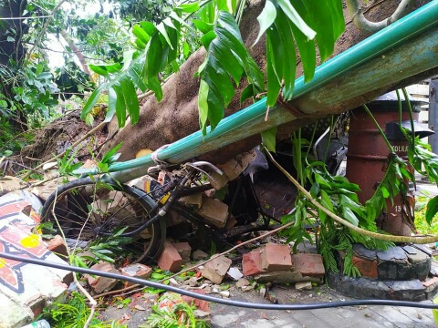 Zerstörung durch Zyklon Amphan